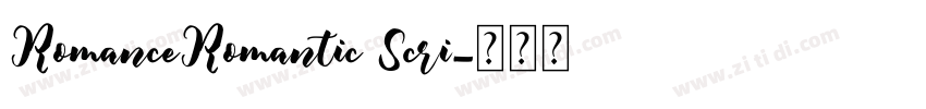 RomanceRomantic Scri字体转换